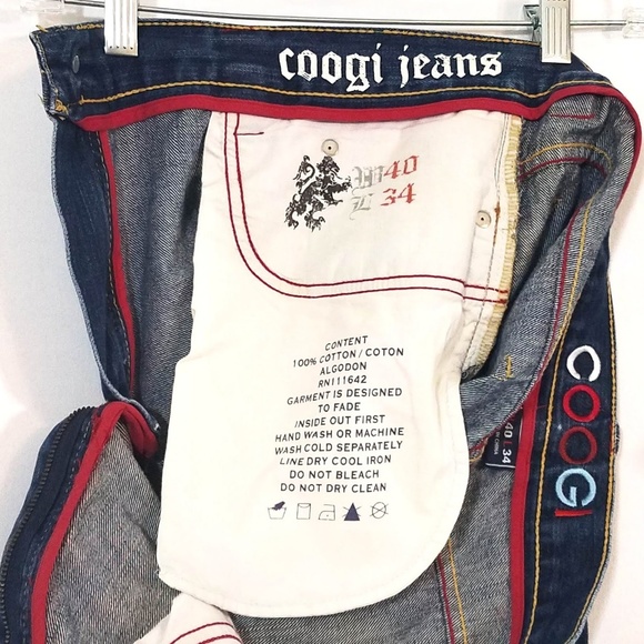 COOGI Men's Straight Jeans 40W/34L - Picture 6 of 8
